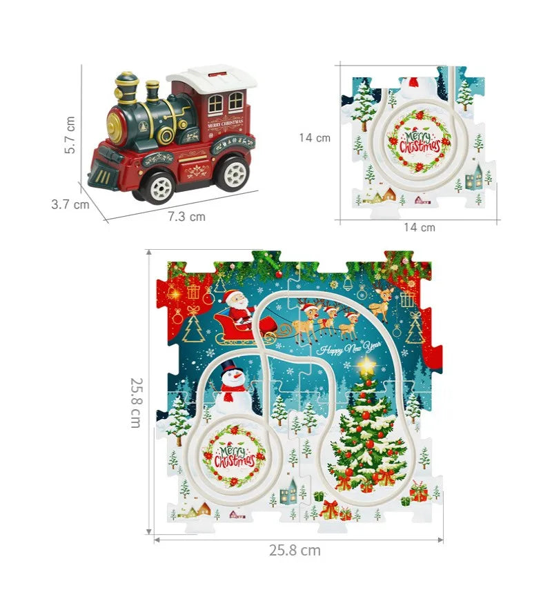Build your own Christmas wonderland - Christmas Train puzzle