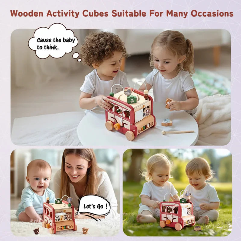 Educational & Versatile – Wooden Developmental Activity Bus