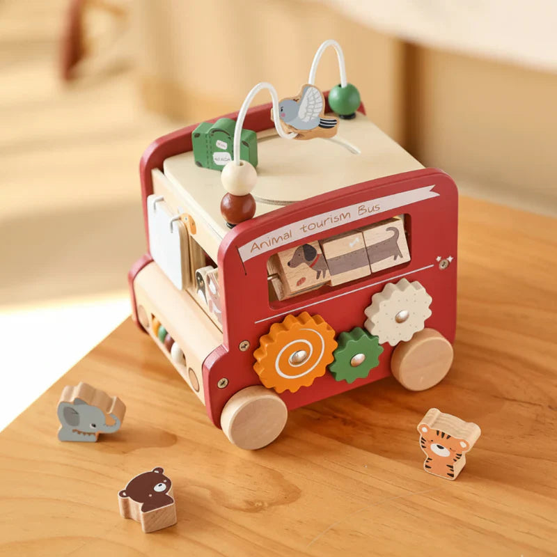 Educational & Versatile – Wooden Developmental Activity Bus