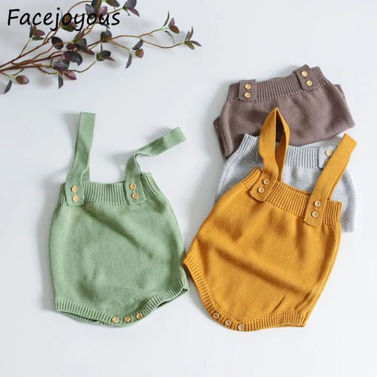 Cute Knitted Infant Romper