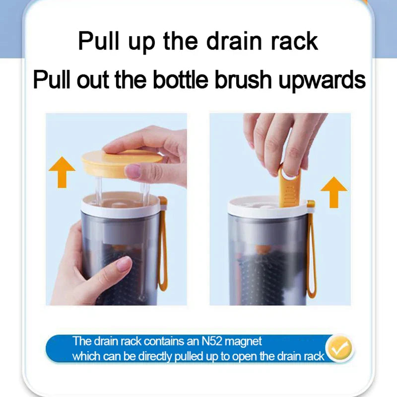 Bottle Cleaning Kit™ - Handy on the go - Infant bottle brush & cleaner