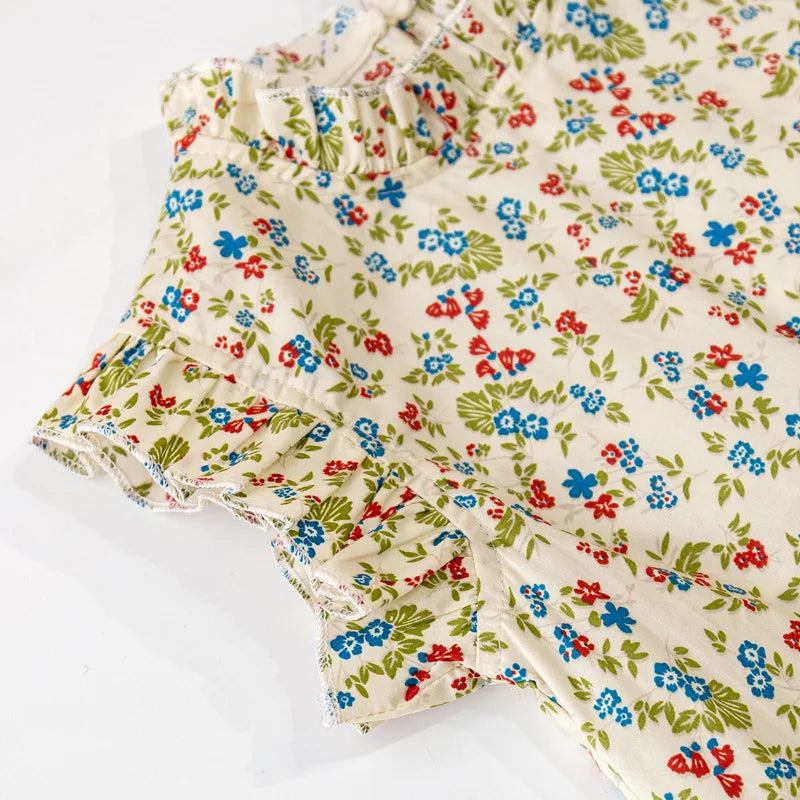 Summer Floral - Floral Print Top & Skirt
