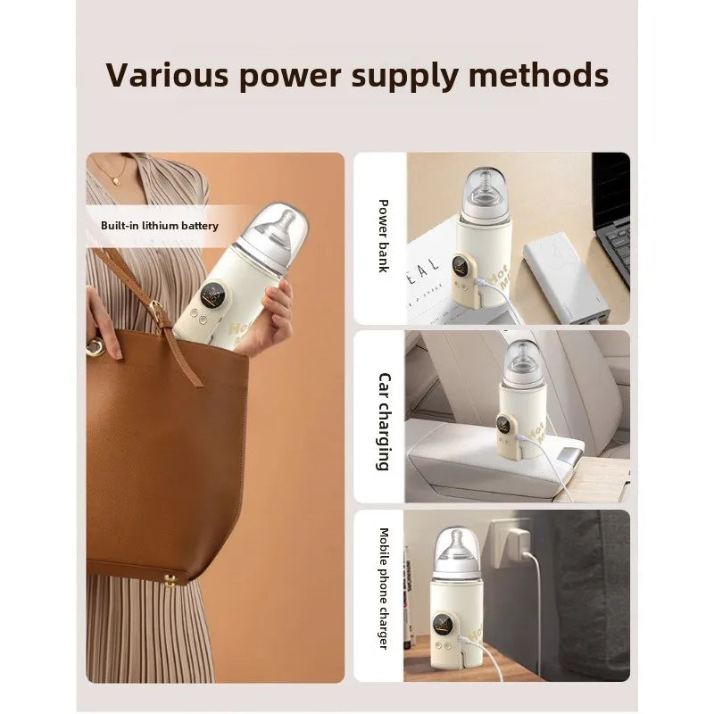 Always Warm & Ready - Wireless rechargeable milk warmer