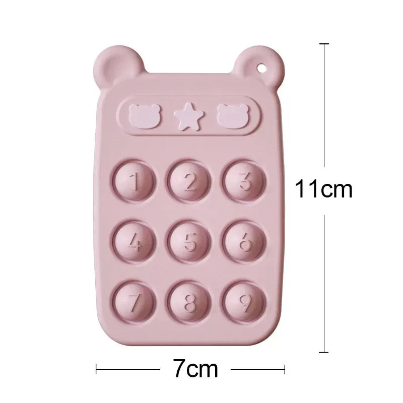 Teething ring & Fidget toy in 1 - Silicone Fidget Phone