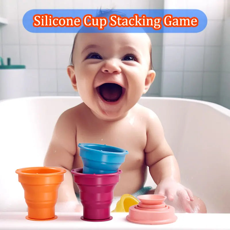 Rainbow Stacking Play - Stacking Cups Game