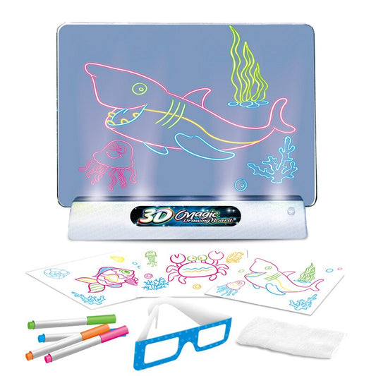 Glowing art - Illuminating 3D drawing board