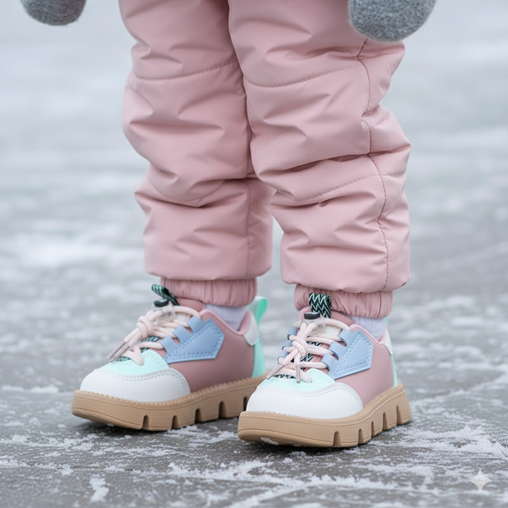 Soft & Practical – Sturdy kids's sneakers with thick soles