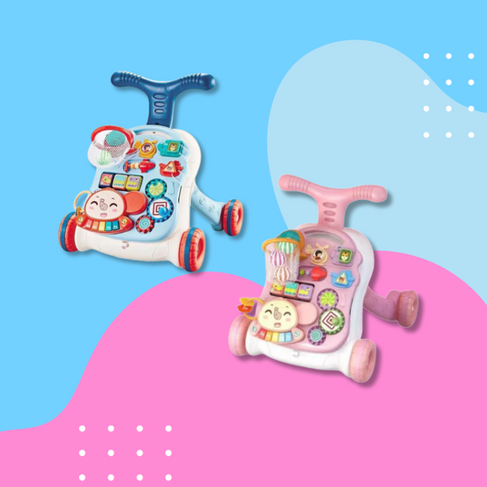 Safe & Interactive – 3-in-1 Infant Walker and Play Center
