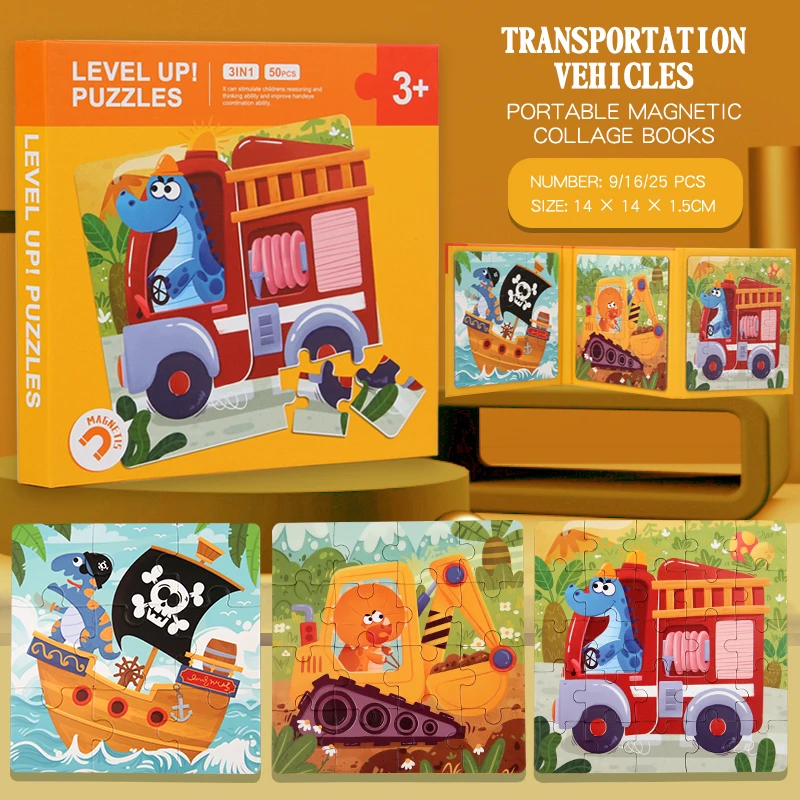Animal Friends Play - Magnetic Puzzle Book