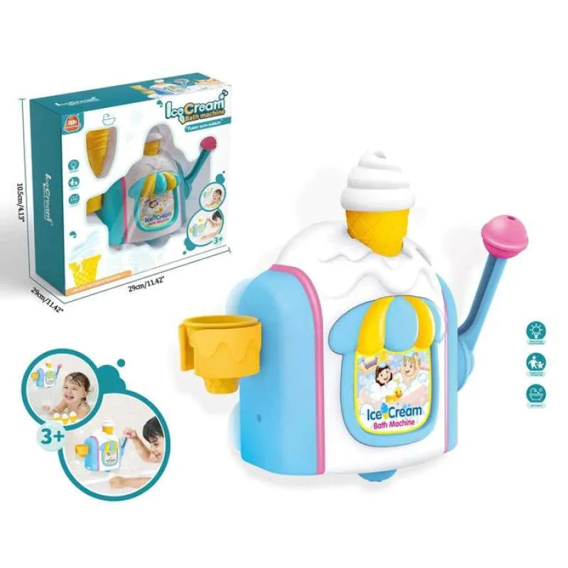 Foam mobiles - Bathing with a soap pump