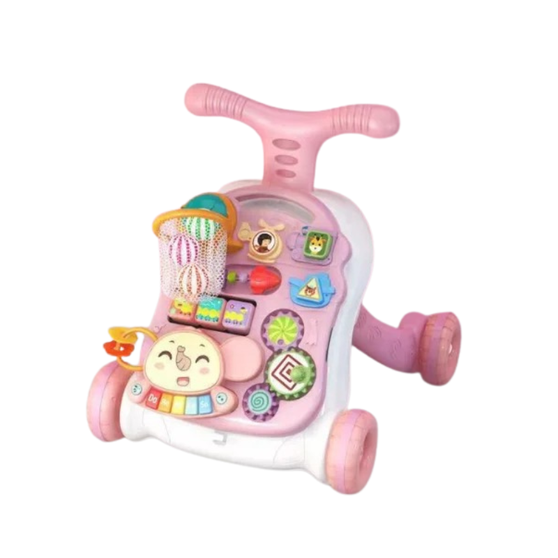 Safe & Interactive - 3-in-1 Infant Walking Trainer & Play Center
