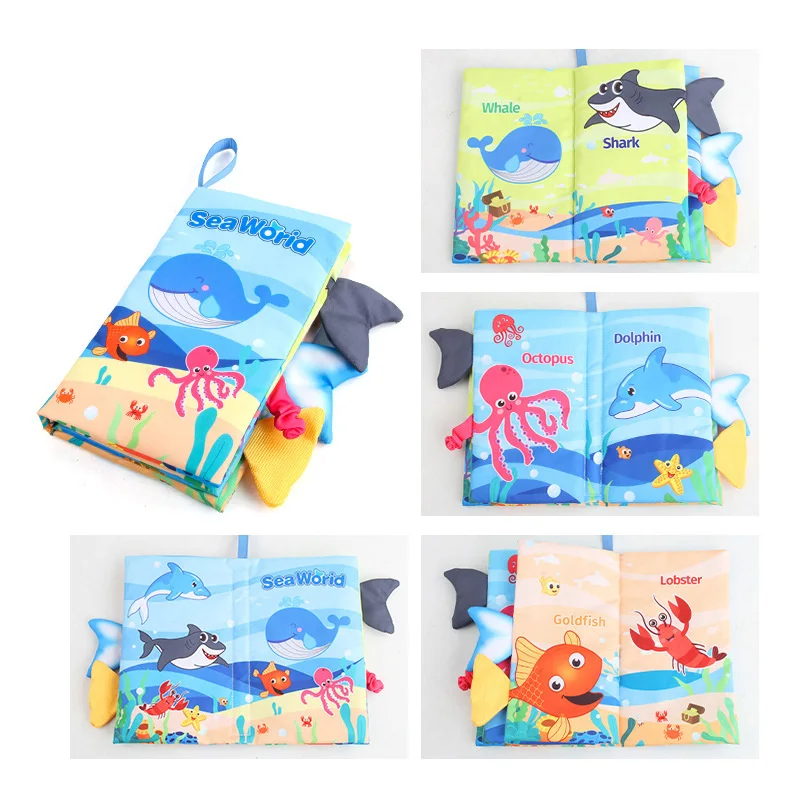 Soft Tail Play - Sensory Animals Baby Booklet