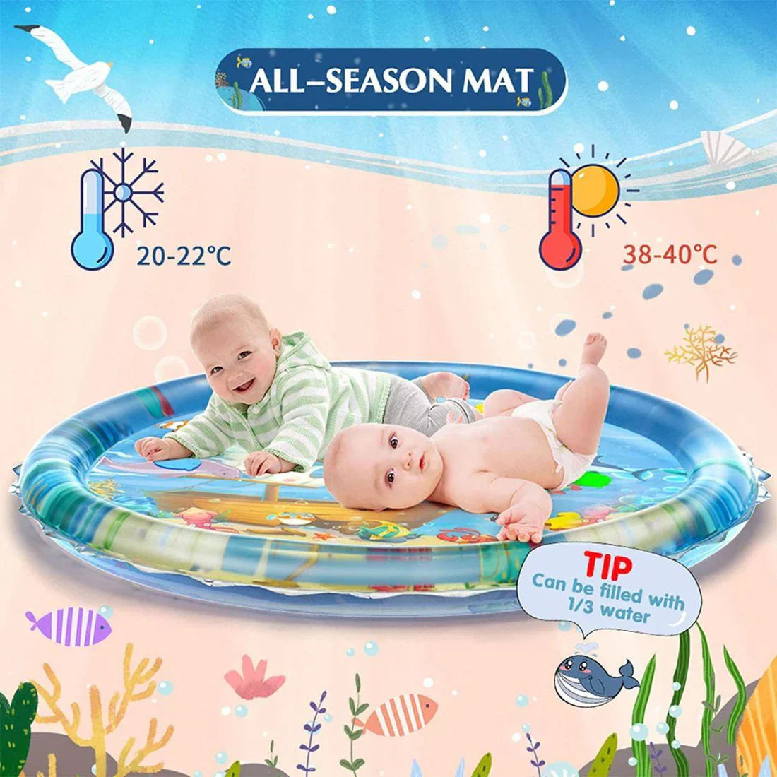 Cheerful & Developmental – Infant Sensory Water Mat