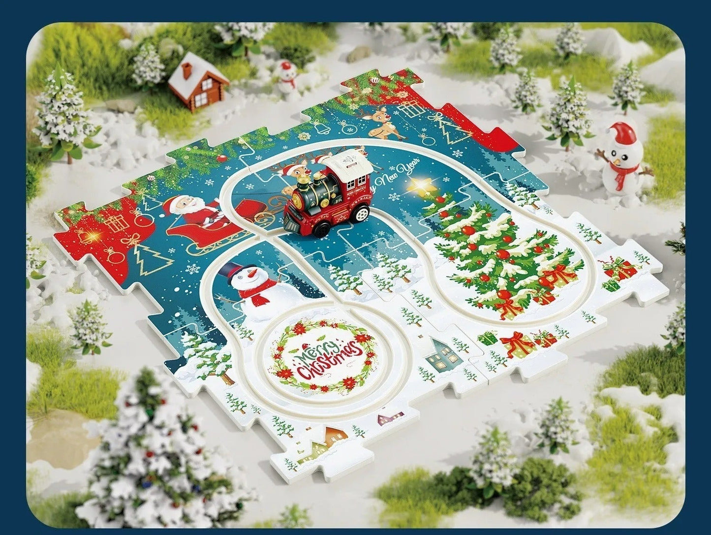 Build your own Christmas wonderland - Christmas Train puzzle