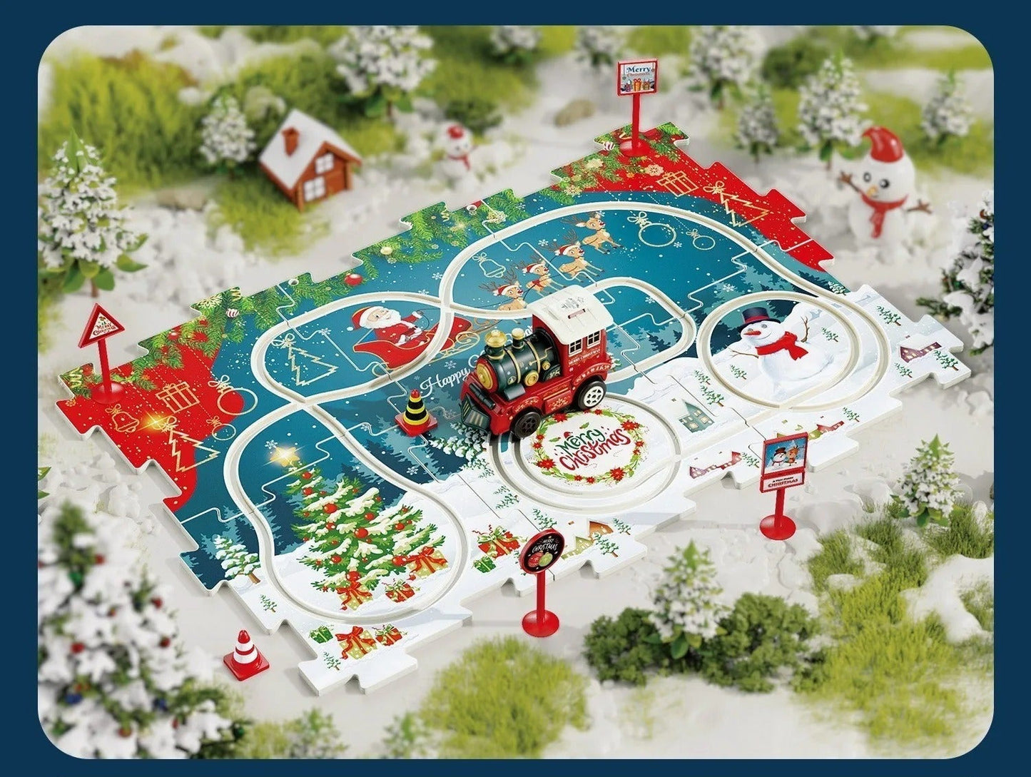 Build your own Christmas wonderland - Christmas Train puzzle