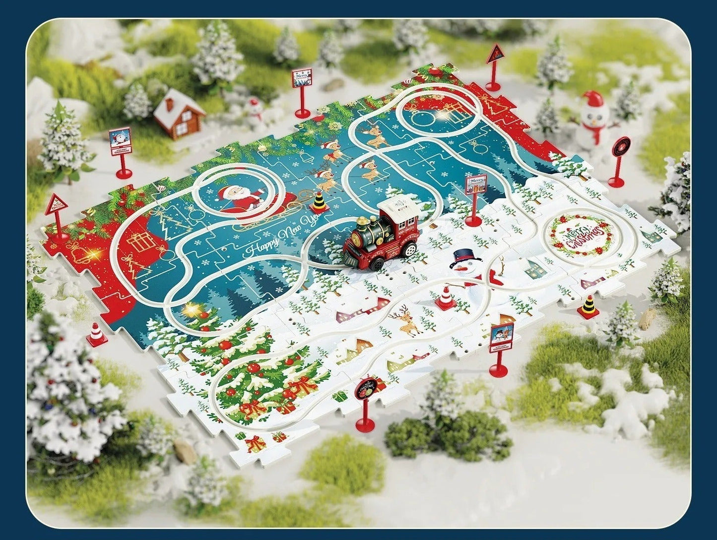 Build your own Christmas wonderland - Christmas Train puzzle