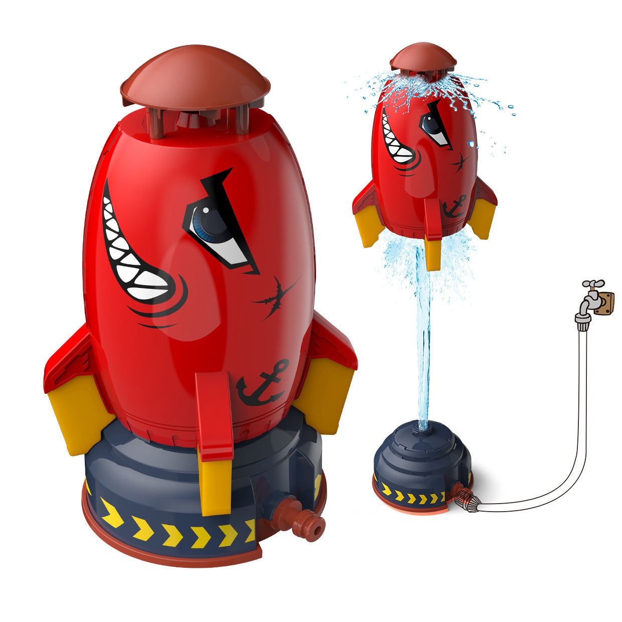 A splashing water adventure - Water jet rocket