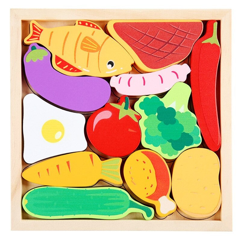 What fits the frame shapes? - Shape puzzle (2+1 FREE)